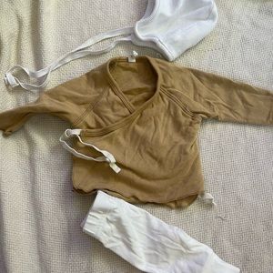 Quincy Mae kimono top, newborn hospital outfit